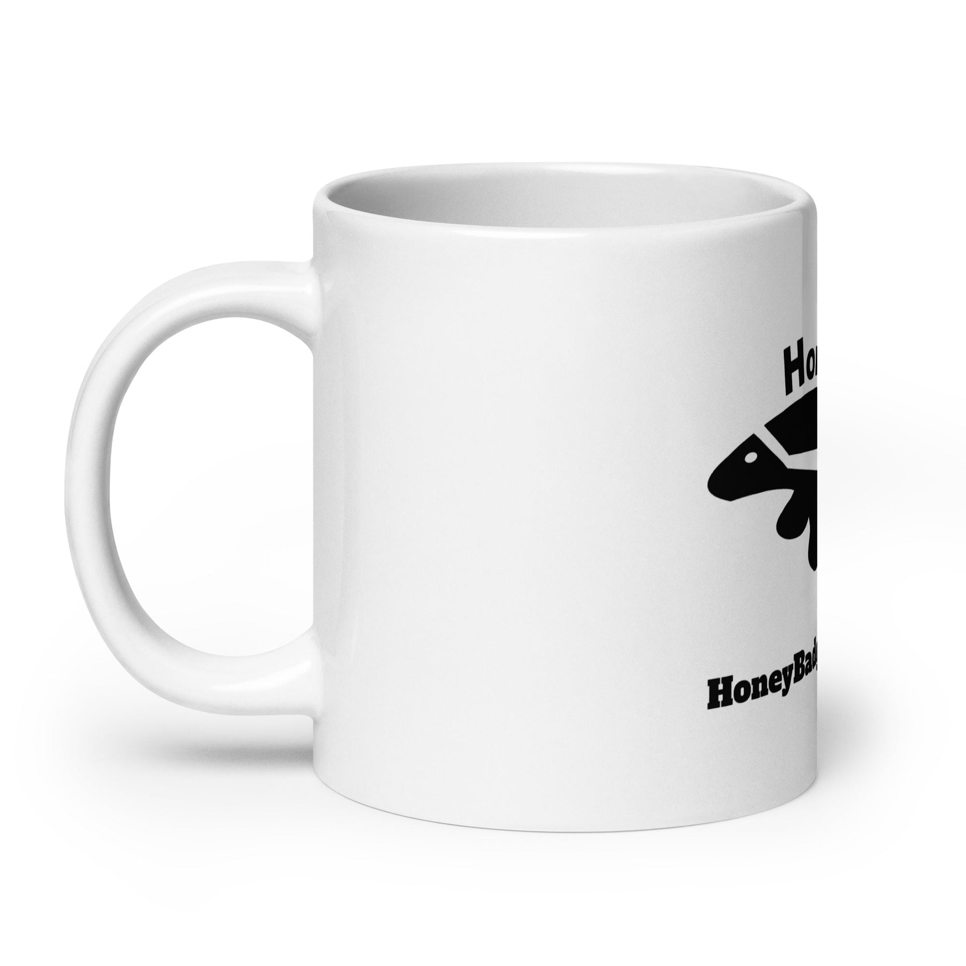 Honey Badger White Glossy Coffee Mug - Honey Badger Knives - 7530297_16586