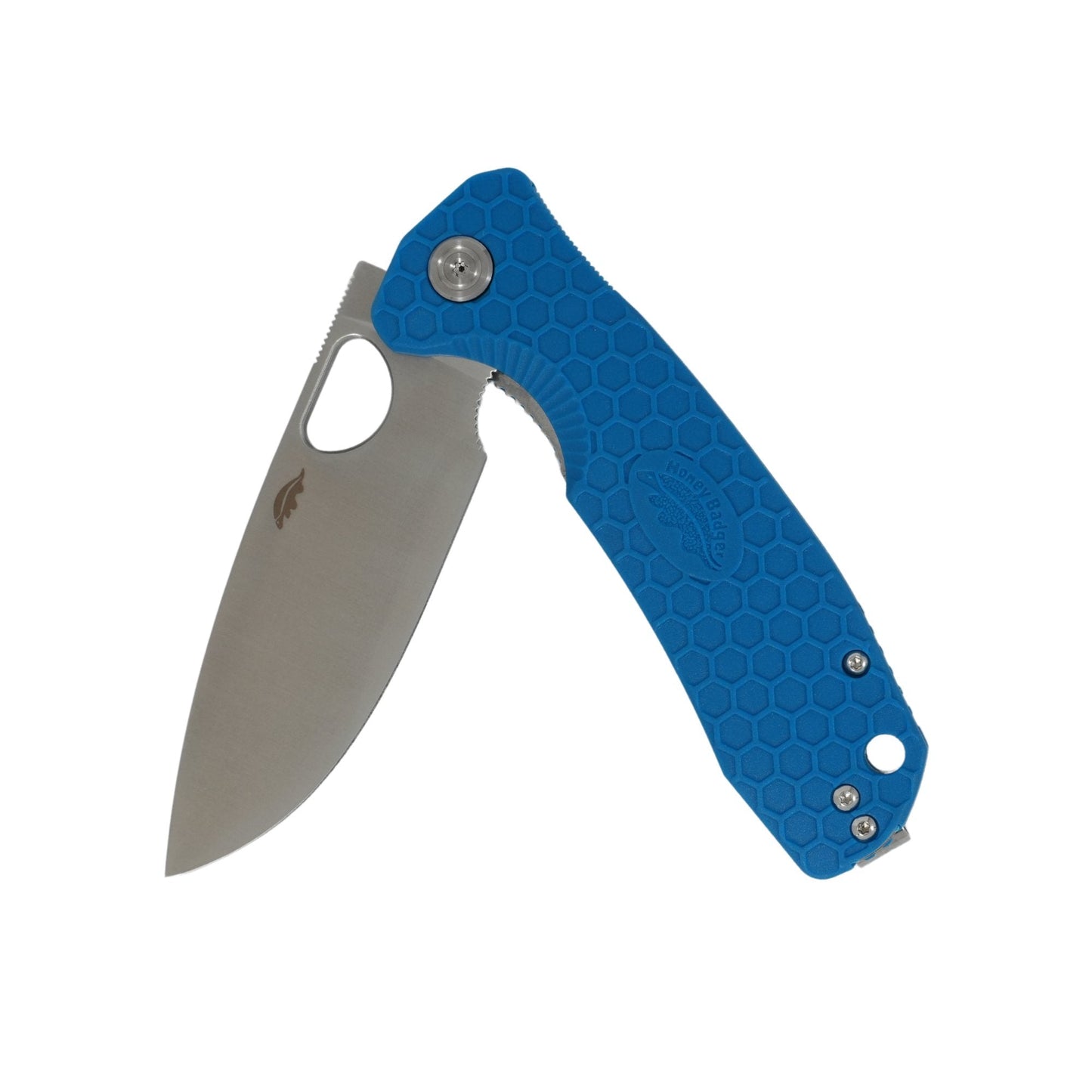 Large Drop Point Knife - 8Cr13MoV Steel - Honey Badger Knives - HB1004